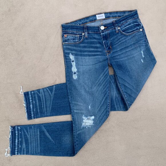 Hudson Krista Ankle Skinny Mid Rise Released Hem Jeans Sz27 - Picture 4 of 14